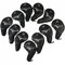 Mizuno Golf Premium PU Easy Fit Tour Iron Schlägerhauben, 11 Stück (3-PW,GW,SW,LW) schwarz