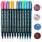 Wachs-Siegel-Stift, Ioggtser 12 PCS Metallic Farbe Stift mit Soft-Tip für die Dekoration Wachs-Siegel-Muster, Premium-Wachs-Stift für Umschlag Versiegelung Wachs