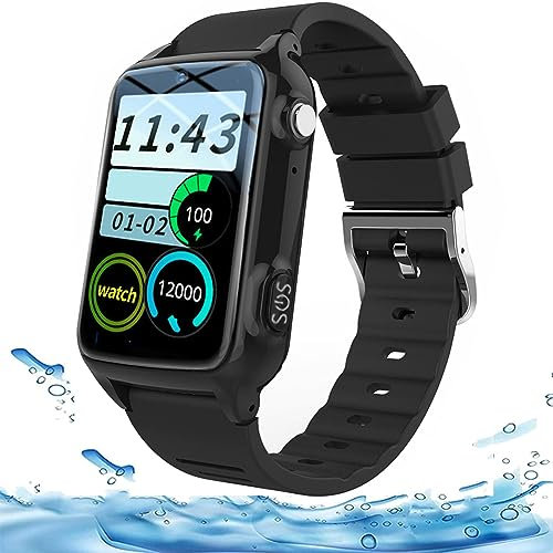 Weyot Orologio Intelligente con Rilevamento delle Cadute Bracciale SOS Anziani Salvavita GPS 4G Funzione di Chiamata Monitoraggio della Pressione Sanguigna della Temperatura Corporea