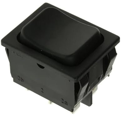 1839.1402, Marquardt Tafelmontage Wippschalter, 2-poliger Wechsler (Ein)-Aus-(Ein), 6 A 22mm x 30mm, IP 40