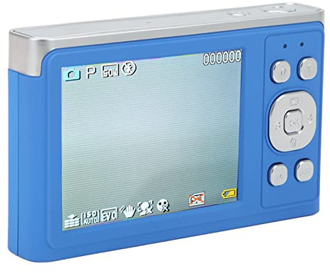 Fotocamera Mirrorless 4K 2,88 Pollici IPS HD Autofocus Zoom 16X Fotocamera da 50 MP per Riprese Macro (BLUE)