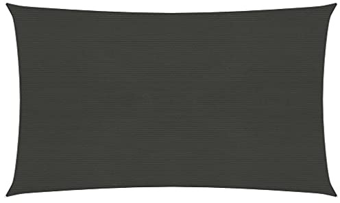ZQQLVOO Brise-vue pour balcon, Brise-vue, Voile d'ombrage 160 g/m² Anthracite 6 x 8 m PEHD