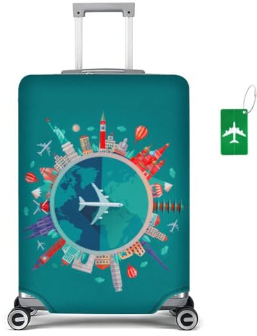 flintronic Housse Valise, Elastique Housse Valise Protection, Housse de Valise Protection Housse de Bagage Luggage Cover Protection Valise (avec Sangle de Bagage * 1)