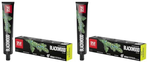 Splat Blackwood Charcoal Whitening Toothpaste (Pack of 2)
