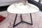 Riess Ambiente Moderner Couchtisch Marvelous 70cm weiß schwarz Glas Marmor Keramik Made in Italy Wohnzimmer, eleganter Beistelltisch in Marmoroptik