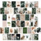 PacuM 50teiliges Wandcollage-Set WandcollageSet Ästhetische Postkarten WandcollageSet VintageBotanische PostkartenSet RetroÄsthetische Postkarten mit Sprüchen Kommt mit schöner Box + Kleberspender