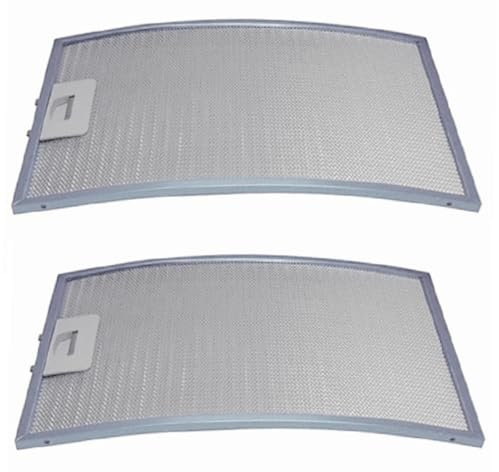 ELECTROTODO - Filtro Curvo Compatible con Campana Extractora TEKA C610, C620 | 38 x 28 cm | Ref: 61865020 | Pack de 2 Unidades