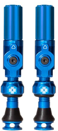 Muc-Off Big Bore Hybrid Tubeless Valves - Maximum Air Flow CNC Aluminium Valve System - Coreless Design for Presta Rims - Fast Inflation and Sealant Fill