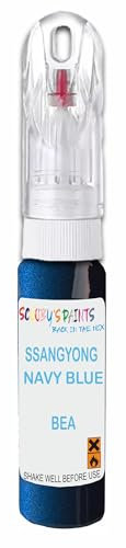 SCOOBYS PAINTS BACK IN THE MIX Paint Touch Up Pen For Ssangyong Navy Blue Bea Scratch Removal Car Repair