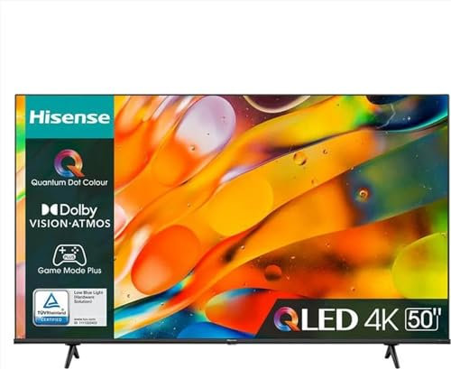 Hisense 50E79NQ - Smart TV 50 Pollici (126 cm), 4K, QLED, DVB-T2 HEVC, Nero