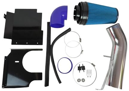Lufteinlass Ansaugschlauch High Flow Cold Air Intake Pipe Kit Für Cadillac Für Escalade 5.3L V8 Gas 2005 Für Escalade 6.0L V8 Gas 2005-2006 Auto Luft Einlass(Blau)