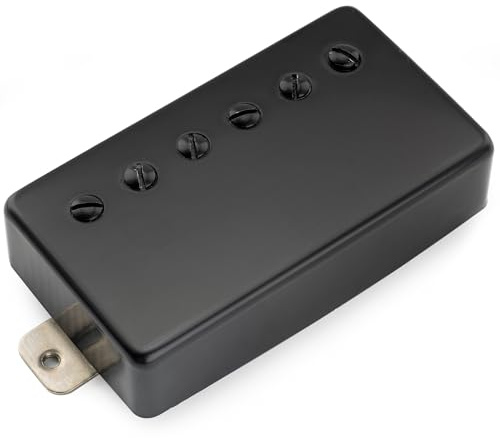 Musiclily Pro LP-CBLA Alnico 5 Humbucker Hals Tonabnehmer 7,6K Schwarz | für LP Style E-Gitarre