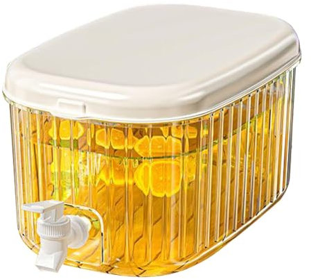 Kühlschrank Wasserspender - Getränkespender für Kühlschrank | Saftspender | Kaltwasserspender | Fruchtgetränkespender mit Zapfhahn | Haushalt Säfte Wasserkocher mit Sieb für Cocktails, Säfte, Tee