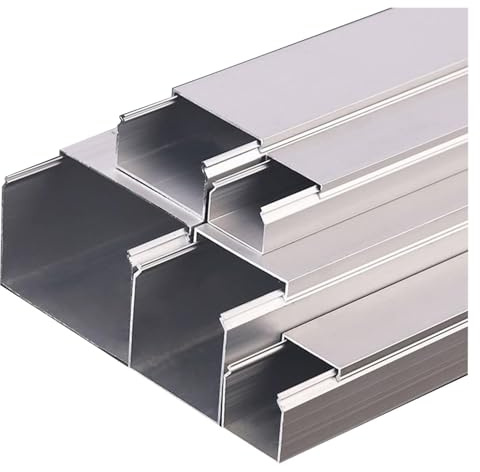 MPMPM Stainless Steel Cable Trunking, Aluminum Alloy Trunking, TV Cable Wire Tidy Cover for Home And Office, Decorative Cable Cover(40x30x0.8mm)