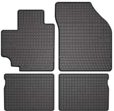 Wielganizator SolidPRO Gummimatten passend für Suzuki Celerio (2014-) | Qualität: Premium - Genaue Passform, rutschfest 4-teilig Fußmatten- Schwarz