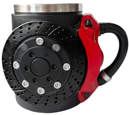Brake Pad Cup - Mechanical Coffee Mug | Car Brake Pad Design | Perfect Gift For Mechanics And Gears | Funny Brake Pad | De Ca