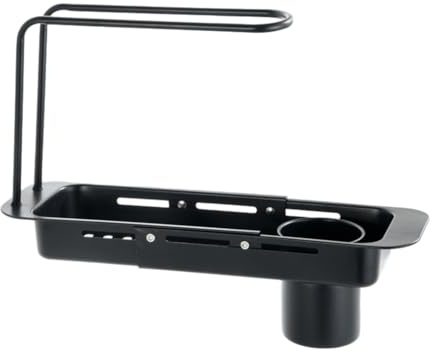 Osmond Stainless Steel Draining Rack Expandable Sponge Holder for Kitchen Sink Dish Drying Rack for Kitchen Counter B