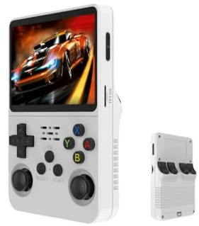 Pocket Game Retro - 20 Ans de Gaming en Un Seul clic Console de Jeu Portable 128G - Écran IPS HD 3,5 Pouces - Plus de 20 000 Jeux Classiques - Conception à Double Joystick