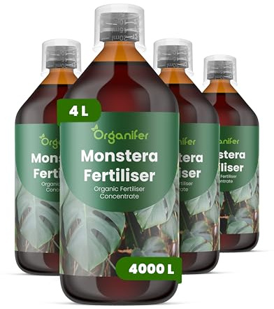 Fertilizzante liquido organico 4x1L per monstera – vitalità e piante rigogliose – Organifer