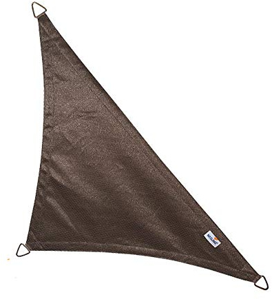nesling Coolfit Sonnensegel (Dreieck 90° 4,0m x 4,0m x 5,7m, Anthrazit) Sonnenschutz, Wasser und Wind durchlässig, UV-beständig