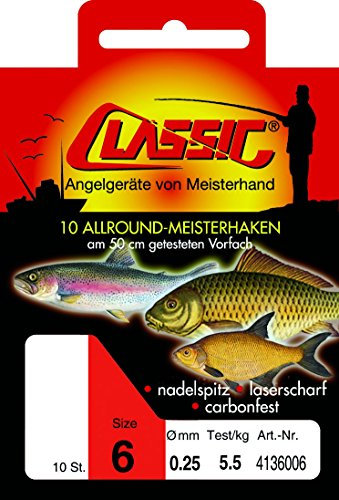 Classic Rotaugen Meisterhaken Größe 14