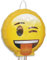 Zwinkergesicht Emoji-Pinata - Zugschnur