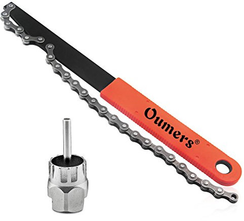 Oumers Werkzeug Kettenpeitsche, Kettenrad-Entferner/Kettenpeitsche mit Kassetten- / Rotor-Sperrring-Ausbauwerkzeugsatz