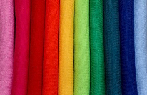 Stoff'l - FEINES FÜR KINDER Bündchenpaket Regenbogen * 10 Farben Schlauchware * Starter