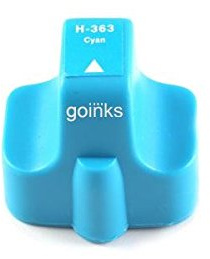 Go Inks 1 Cyan Ink Cartridge to Replace HP 363C (XL Capacity) Compatible/Non-OEM for HP Photosmart Printers
