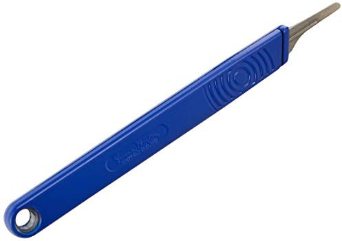 2806 Swann Morton Retract away Handle - Sleeved , Blue