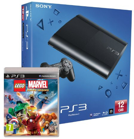 Sony PS3 12GB Super Slim Console with Lego Marvel Superheroes (PS3)