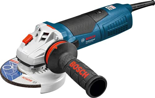 Bosch Professional meuleuse angulaire GWS 17-125 CIE (avec flasque de serrage, écrou de serrage, capot de protection, clé à ergots, poignée supplémentaire Vibration Control, dans boîte carton)