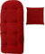 korb-outlet Set Schaukelstuhl Auflage 120x50 und Deko-Kissen 40x40, Rot, Polster, deutsche Herstellung, Auflagekissen/Kissenauflage für Schaukelsessel