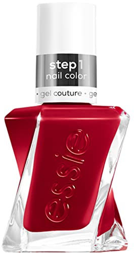 Essie Gel Couture Long-Lasting Nail Polish, 8-Free Vegan, Burgundy Red, Bubbles Only, 0.46 fl oz