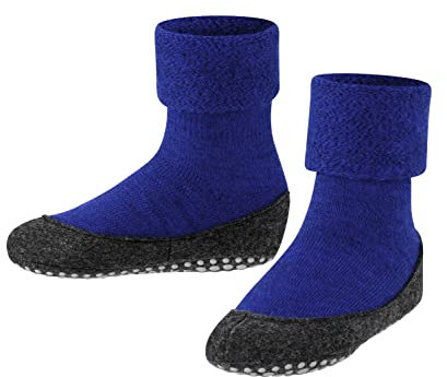 FALKE Cosyshoe K Hp lana con suola in gomma 1 paio, Calze da casa , Blu Cobalt Blue 6054, 37-38