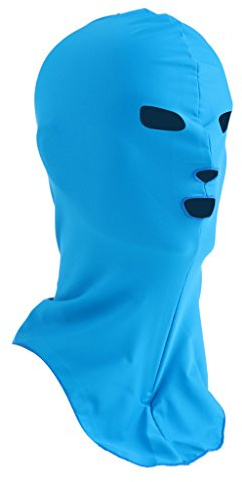 Sharplace Sonnenschutz Schwimmmaske Badekappe Facekini Tauch Cap UV Schutz Kopfbedeckung mit Gesichtsmaske Vollgesichtsmaske