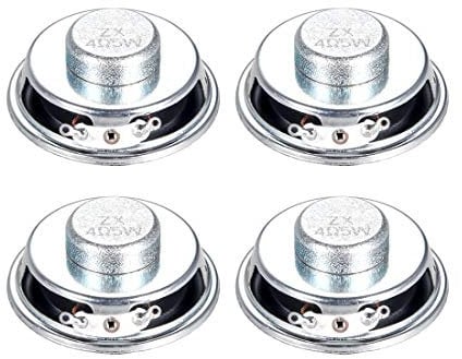 sourcing map 5W 4 Ohm DIY Speaker 50mm Round Shape Replacement Loudspeaker 4pcs