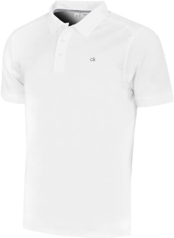 Calvin Klein Mens Campus Polo Shirt - White - S