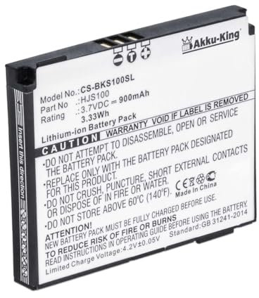 Akku-King Akku kompatibel mit Becker 338937010208, HJS100 - Li-Ion 900mAh - für Map Pilot, HJS 100, HJS-100