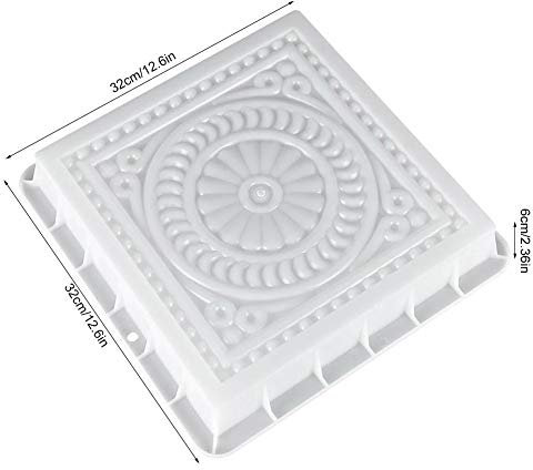 Case Cover Platz Beton DIY Mold Pavement Cement Brick Stone Road Pflaster Mold Garten-Dekoration-Werkzeug 32x32cm