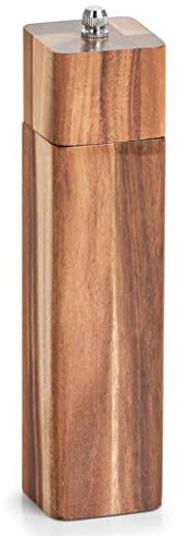 Zeller 25568 Salz-/Pfeffermühle, Akazie, ca. 5 x 5 x 21,3 cm