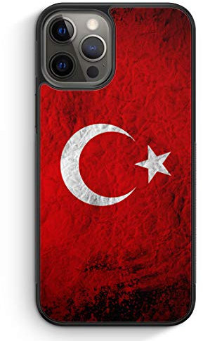 MUNIQASE Türkei Splash Flagge Türkiye Turkey - Silikon Hülle für iPhone 12 Pro - Motiv Design Türkisch - Cover Handyhülle Schutzhülle Case Schale