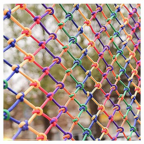 Yimihua Kletternetz Gewebtes Seil für Kinder Nylonseil, Kinder Balkon Netz Schutz Zaun Dekor Netz, Garten Netting Spielplatz im Freien Spielen Giant Mesh Kletternetz für Kinder(Size:2 * 3M(7 * 10ft))