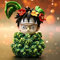 Mimimiao One Piece Monkey D. Ruffy 12cm GK Strohhut Piraten Ananaskopf Anime Charakter Modell/Statue PVC Figuren Animation Sammlung/Spielzeug/Geschenke/Dekorationen