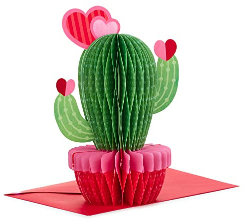 Hallmark Paper Wonder Pop-Up-Karte zum Valentinstag (Kaktus)