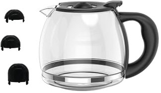 Coffee Machine Replacement Carafe - BPA free 12 Cup Replacement Coffee Carafe compatible with Cuisinart Mr. Coffee Black Decker Capresso