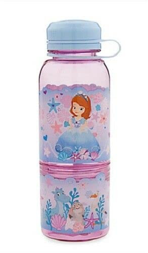 Di Princess Sofia Purple Plastic Snack & Water Bottle~BPA FREE~NEW