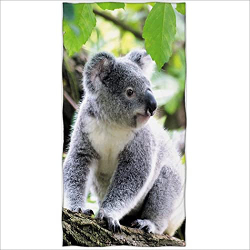 Zomer Strandtuch 70x140cm,Bedrucktes Mikrofaser Badetuch-Koala Sitzen