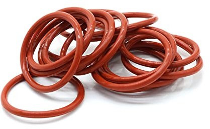 10pcs Rot CS 2 mm O Ring Gummi-Dichthöhle Schnellkochtopf O-Ring-Lebensmittel Hochtemperaturdichtung,ID 38mm OD 42mm