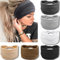 VENUSTE Neutrale Breite Stirnband Damen, Modische Knoten-Stirnbänder für Erwachsene Frauen, Haar-Accessoires, 6 Stück